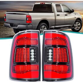 LED Tail Lights for Dodge Ram 1500 Rear Lights Taillights Assembly Tail Lamp for Ram 2500 3500 2pcs/Sets (for 2009-2018 Ram Rear Lamps Red)