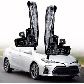 2-Pack Front Driving Fog Light Replacement for 2017 2018 2019 Corolla SE Daytime Running Light TO2562103 TO2563103