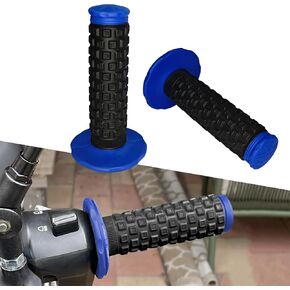 Motorcycle Grips, Motorcycle Rubber 7/8" Handlebar Hand Grips, Universal Car Accessories Dirtbike Grips Pillow Grip Fit for Most Motorcycles,Dirt Bikes,ATVs (Grey)