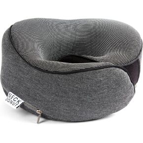 Neck Pillows for Travel - Airplane Pillow – Memory Foam for Kids & Adults – Travel Neck Pillow & Airplane Travel Essentials for Sleeping Support On Flight Or Car (Graphite Grey)