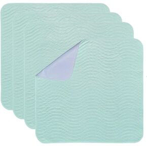 Bed Pads for Incontinence Washable Reusable Pad Absorbent Incontinence Bed Pads with 4-Layer Waterproof Under Pad Mattress Protectors Pads for Elderly (34×36 Inch - 4 Pack)