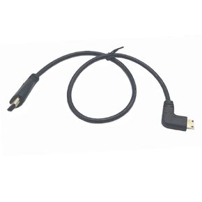 Seadream Angled Mini HDMI to HDMI, 90 Degree Angle Mini-HDMI Male to HDMI Male Converter Cable, Support 1080P Full HD, 3D 50CM (50CM Up Angled)