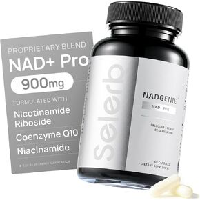 NR900 - NAD+ Supplement for Skin Aging Support, Cellular Energy Support and Focus, High Potency - 60 Counts - Wellness Supplements Dietary