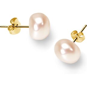 Freshwater Real Pearl Stud Earrings Quality Pearl Earrings for Women