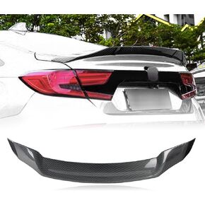 Trunk Spoiler Wing Compatible with 2018-2022 Honda Accord 10th Sedan Spoiler, Carbon Fiber Printing, R Style
