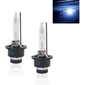 2 PCS D2S Car HID Bulb, 35W Super Bright, 6000K Quartz Xenon Bulb Vehicle Light Replacement, Car Universal High Low Beam, 12V Plug and Play