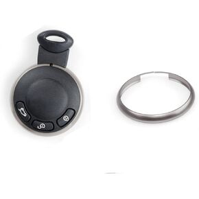 MOTO4U Alumnium Smart Key Fob Ring Rim Trim Cover Replacement for Mini R55 R56 R57 R58 R59 R60 in Red
