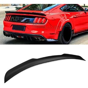 جناح جناح خلفي من MotorFansClub مناسب لفورد موستانج 2015 2016 2017 2018 2019 2020 2021 2022 نمط ركلة عالية على شكل حرف V ABS أسود غير لامع in Kuwait
