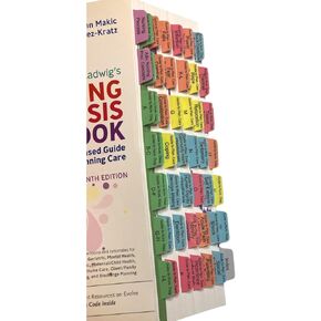 Book Tabs for Saunders Comprehensive Review for the NCLEX-RN® Examination 9th Edition. Laminated, Color-coded, and Repositionable (Book not included)