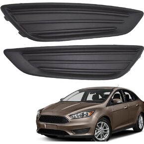 2-Pack Fog Light Cover Fog Lamp Covers Driver and Passenger Side Replacement for 2015-2018 Focus