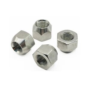 304 Stainless Steel Open Cone Wheel Nuts, 1/2"-20 Thread, Ideal for Trailers and RVs, Corrosion Resistant, 10-Pack