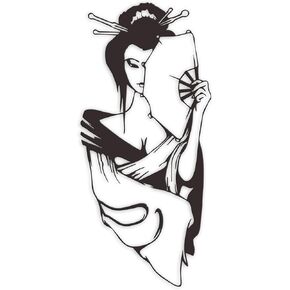 Rajukit Japanese Wall Art - Exquisite Decor Accentuates Traditional Geisha, Vintage Japanese Wall Decor - Asian Wall Art For Living room and bedroom