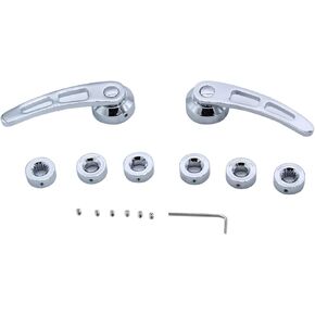 2 Sets Chrome Billet Aluminum Door Handle Kit 4 1/4" Door Handles Compatible with Chevy Ford Mopar