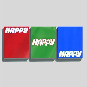 JIN solo Album [Happy] Photobook 3 SET (Journey+Imagine+Navigate Version) + [Extra Photocards]