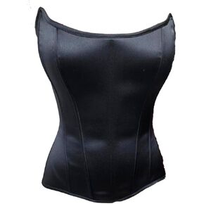 Fashion Womens mesh OVERBUST Corset Lace up Bustier Basic top with Built In Bra
