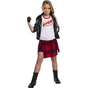 Rubies Girl's Deluxe Rowdy Ronda Rousey Costume, Medium