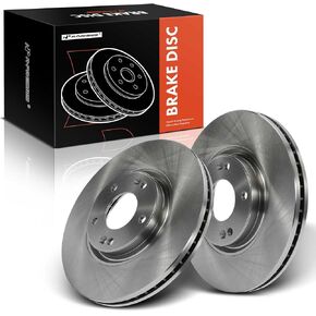 A-Premium 11.93 inch (303mm) Front Vented Disc Brake Rotors Compatible with Select Hyundai and Kia Models - Azera 2006-2011, XG350 2003-2005, Amanti 2004-2009, 2-PC Set