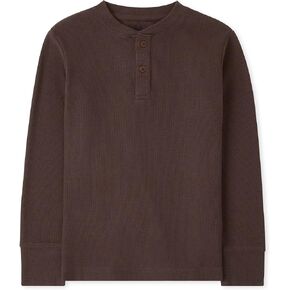 The Children's Place Boys' Long Sleeve Thermal Henley Shirt