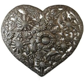 it's cactus - metal art haiti Peace Sign, Haitian Love and Friendship Heart, Inspirational Family Wall Decor, Garden Plaques, 12 Inche in Kuwait