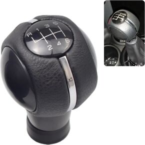Black Leather+ABC 6 Speed Manual Gear Shift Stick Knob Fit for Mini Cooper F54 F55 F56 F57 F60 Gear Shift Knob (6 Speed-1)
