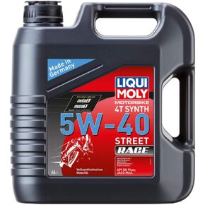 Liqui Moly Motorbike 4T Synth 5W-40 Street Race | Full Synthetic Motor Oil | 4 Liter | SKU: 20076