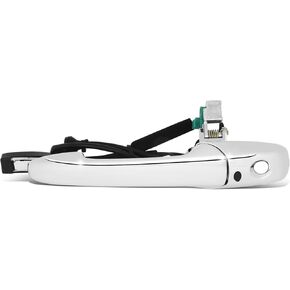 DNA MOTORING Front Left Outer Door Handle Compatible with 04-09 Mazda RX-8/07-12 CX-7/07-15 CX-9, w/Smart Entry, Chrome, OEM-DHO-01325