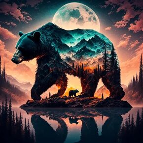 Ekuxom 5D Wolf Diamond Painting Kits for Adults, DIY Animal Diamond Art Kits for Beginners, Full Round Drill Gem Art Kits for Gift Home Wall Decor 12x16inch