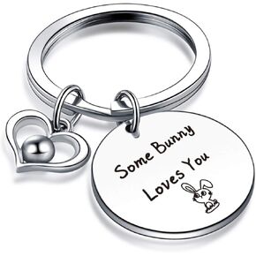 Nothers V.nisy Rabbit Keychain Easter Jewelry Rabbit Lover Keychain Bunny Gift Bunny Themed Jewelry Bunny Lady Gift Bunny Mom Jewelry Bunny Lover Gift Bunny Charm Keychain