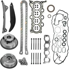 24321-2E010 Timing Chain Kit with CPW13795 Head Gasket w/Bolts Kit Compatible with Kia Forte Forte5 2.0L 2017-2018，for Hyundai Elantra 2.0L 2014-2016