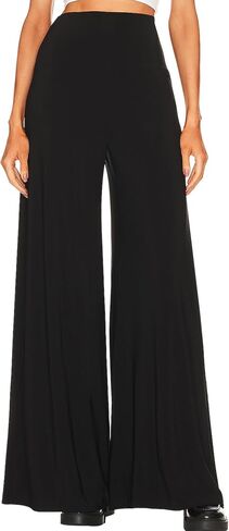 LuFeng Wide Leg Pants Woman High Waist Casual Elastic Flowy Pants Dressy Trousers in Saudi Arabia