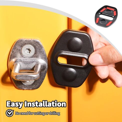 غطاء حماية لقفل الباب من JWWY يناسب Ford Bronco 2Door، لـ F150، Bronco Sport الملحقات الخارجية 2021 2022 2023 2024 ABS أسود 4 قطع in Kuwait