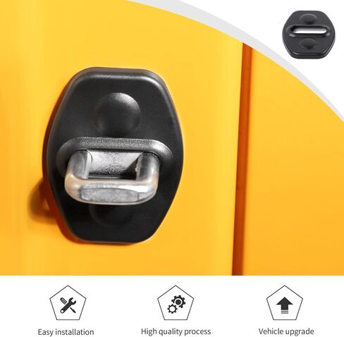 غطاء حماية لقفل الباب من JWWY يناسب Ford Bronco 2Door، لـ F150، Bronco Sport الملحقات الخارجية 2021 2022 2023 2024 ABS أسود 4 قطع in Kuwait