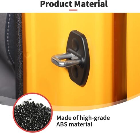 JWWY Door Lock Protective Cover Trim Fit for Ford Bronco 2Door, for F150,Bronco Sport Exterior Accessories 2021 2022 2023 2024 ABS Black 4pcs in Kuwait