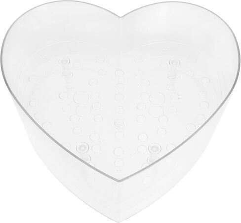 PRETYZOOM Heart Shaped Box Floral Arrangements Delicate Wedding Centerpiece Transparent Display Case Flowers Valentine Decorative Storage Box in Kuwait