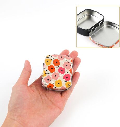 12 قطعة صندوق صغير من القصدير مع أغطية مستطيل صغير صفيح معدني حاويات تخزين علبة علب الصفيح الحلوى 12 نمط in Kuwait