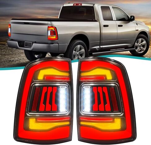 LED Tail Lights for Dodge Ram 1500 Rear Lights Taillights Assembly Tail Lamp for Ram 2500 3500 2pcs/Sets (for 2009-2018 Ram Rear Lamps Red) in Saudi Arabia