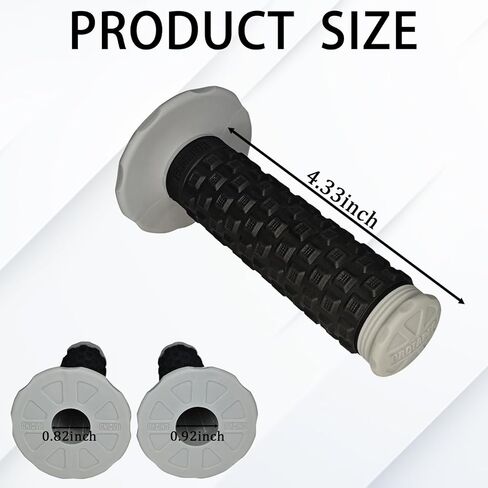 مقابض للدراجة النارية، مقابض يد مطاطية للدراجات النارية مقاس 7/8 بوصة، مقابض يد للدراجة النارية، ملحقات عالمية للسيارات، مقابض للوسادة تناسب معظم الدراجات النارية، والدراجات الترابية، والمركبات ATV (رمادي) in Kuwait