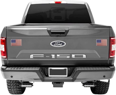 US American Metal Flag Decal Sticker - Emblem Made from Aluminum Alloy - Perfect for Any Vehicle, Truck, Car, Motorcycle, RV, Scooter, or SUV 3.14" x 2" 2 Pack in Saudi Arabia