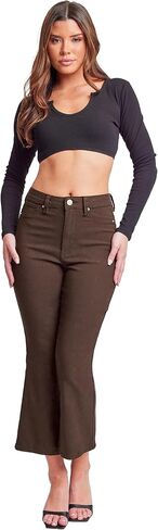 YMI Women's YMI Jeans Hyperstretch Cropped Mini Boot in Saudi Arabia