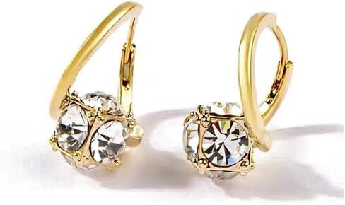 Lymphvity Earrings for Women Lymphatic Germanium Earrings Lymphatic Drainage Earrings Histone Lymphvity Acupuncture Therapy Earrings Lymph Cubic Zirconia Hoop Earrings Jewelry for Women in Saudi Arabia