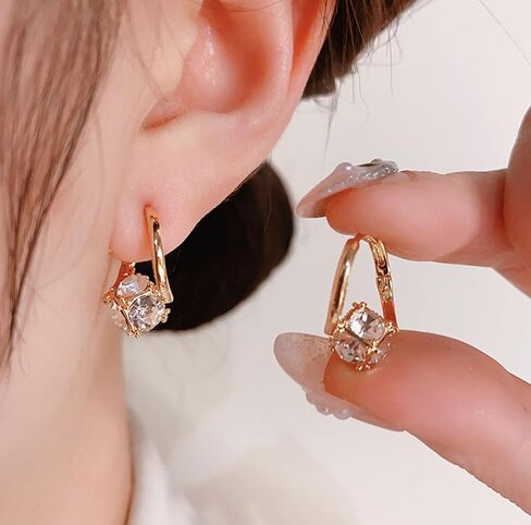 Lymphvity Earrings for Women Lymphatic Germanium Earrings Lymphatic Drainage Earrings Histone Lymphvity Acupuncture Therapy Earrings Lymph Cubic Zirconia Hoop Earrings Jewelry for Women in Saudi Arabia