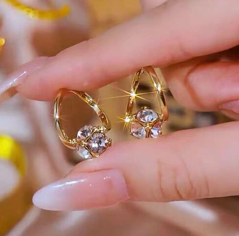 Lymphvity Earrings for Women Lymphatic Germanium Earrings Lymphatic Drainage Earrings Histone Lymphvity Acupuncture Therapy Earrings Lymph Cubic Zirconia Hoop Earrings Jewelry for Women in Saudi Arabia