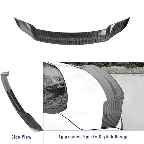 Trunk Spoiler Wing Compatible with 2018-2022 Honda Accord 10th Sedan Spoiler, Carbon Fiber Printing, R Style in Saudi Arabia