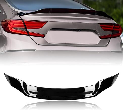 Trunk Spoiler Wing Compatible with 2018-2022 Honda Accord 10th Sedan Spoiler, Carbon Fiber Printing, R Style in Saudi Arabia