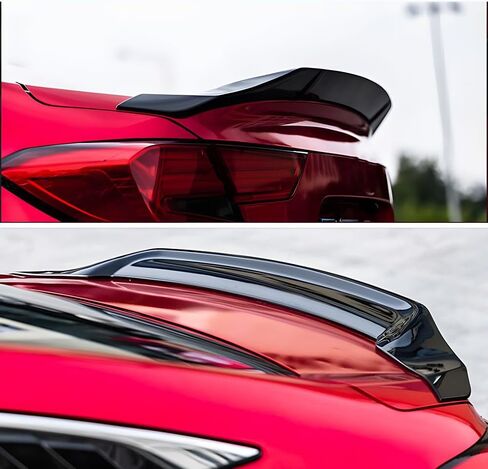 Trunk Spoiler Wing Compatible with 2018-2022 Honda Accord 10th Sedan Spoiler, Carbon Fiber Printing, R Style in Saudi Arabia