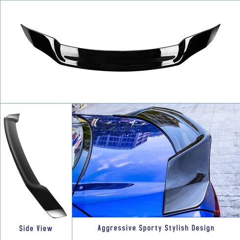 Trunk Spoiler Wing Compatible with 2018-2022 Honda Accord 10th Sedan Spoiler, Carbon Fiber Printing, R Style in Saudi Arabia