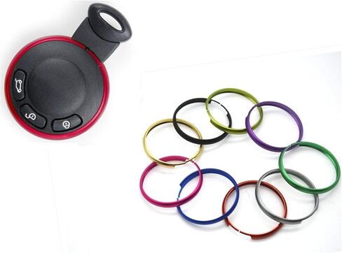 MOTO4U Alumnium Smart Key Fob Ring Rim Trim Cover Replacement for Mini R55 R56 R57 R58 R59 R60 in Red in Kuwait