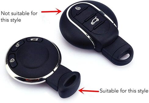 MOTO4U Alumnium Smart Key Fob Ring Rim Trim Cover Replacement for Mini R55 R56 R57 R58 R59 R60 in Red in Saudi Arabia