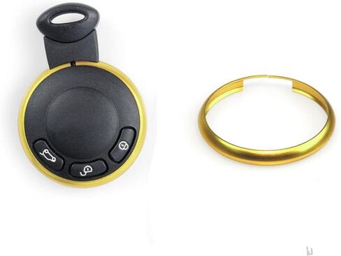 MOTO4U Alumnium Smart Key Fob Ring Rim Trim Cover Replacement for Mini R55 R56 R57 R58 R59 R60 in Red in Saudi Arabia