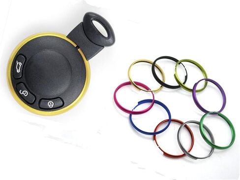 MOTO4U Alumnium Smart Key Fob Ring Rim Trim Cover Replacement for Mini R55 R56 R57 R58 R59 R60 in Red in Saudi Arabia